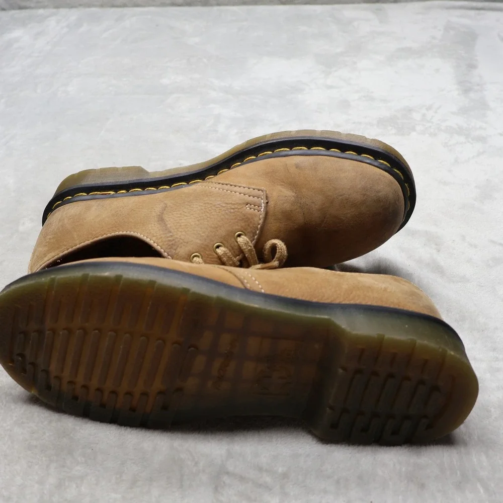 Dr. Martens Unisex 8M 9M Oxford Brown Tumbled Nubuck Leather Classic Lace-Up